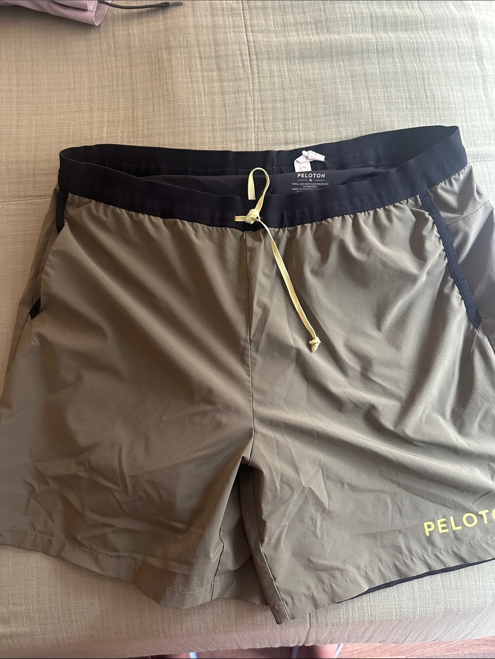 Peloton Men's Olive Performance Shorts